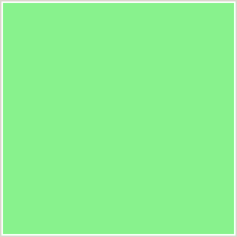 88F28D Hex Color Image (GREEN, SULU)