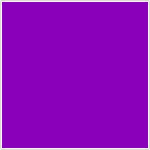 8900BB Hex Color Image (PURPLE, VIOLET)