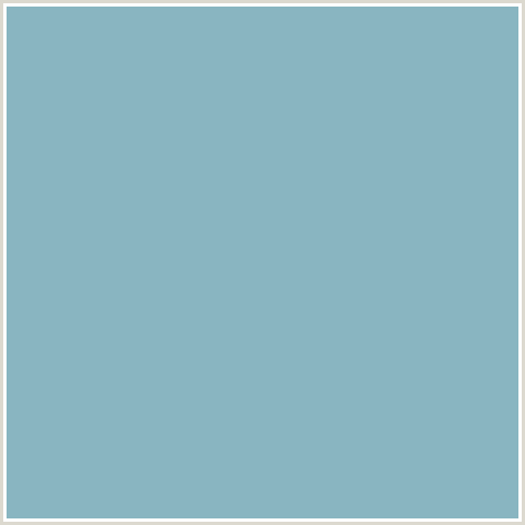 89B5C1 Hex Color Image (LIGHT BLUE, NEPAL)