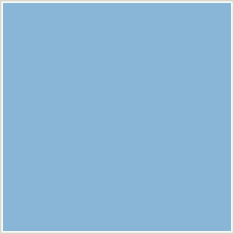 89B5D6 Hex Color Image (BLUE, HALF BAKED)