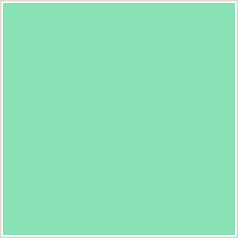 89E1B6 Hex Color Image (ALGAE GREEN, GREEN BLUE)