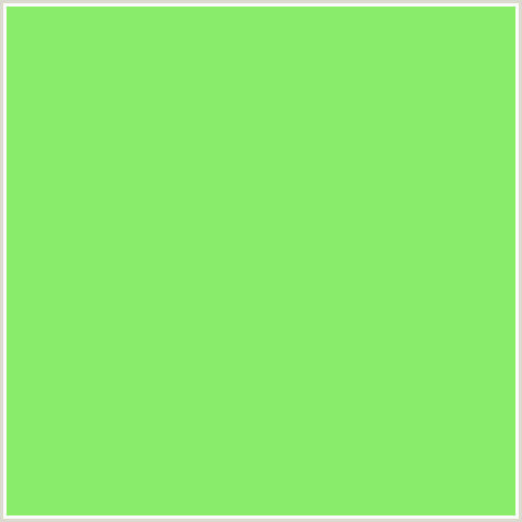 89EC6A Hex Color Image (GREEN, SULU)