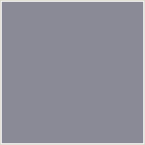 8A8996 Hex Color Image (BLUE, MANATEE)