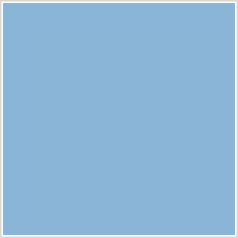 8AB5D7 Hex Color Image (BLUE, HALF BAKED)
