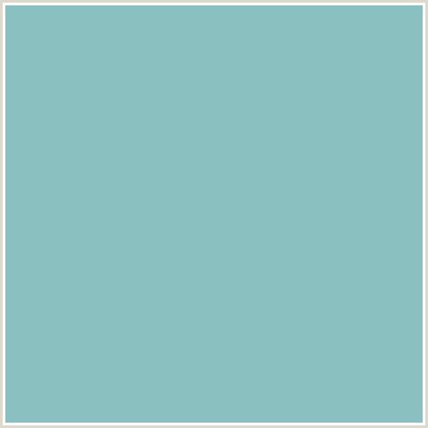 8AC1C0 Hex Color Image (AQUA, LIGHT BLUE, NEPTUNE)