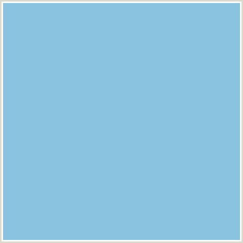8AC3DF Hex Color Image (BLUE, CORNFLOWER)