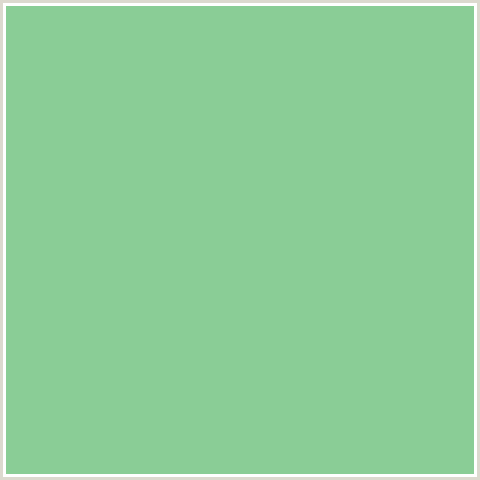 8ACD96 Hex Color Image (DE YORK, GREEN)