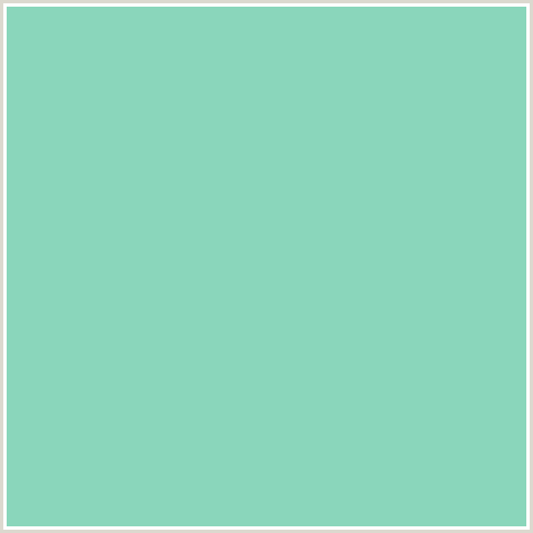 8AD6BB Hex Color Image (GREEN BLUE, VISTA BLUE)