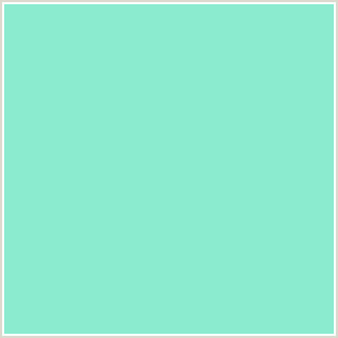 8AEBCE Hex Color Image (BLUE GREEN, RIPTIDE)