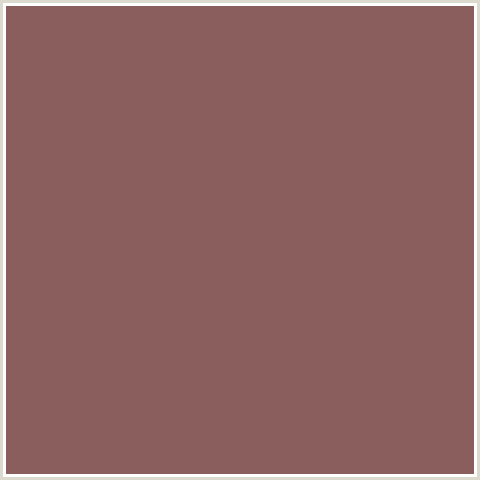 8B5E5E Hex Color Image (AU CHICO, CRIMSON, MAROON, RED)