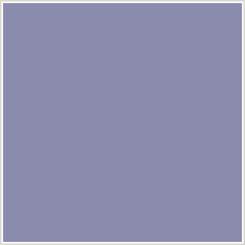 8B8BAD Hex Color Image (BLUE, MANATEE)