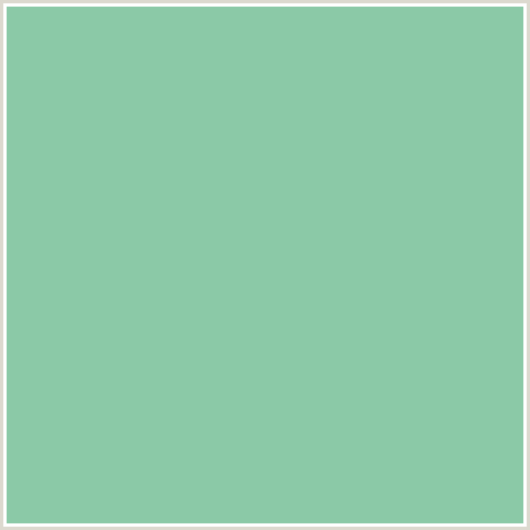 8BC9A7 Hex Color Image (GREEN BLUE, VISTA BLUE)