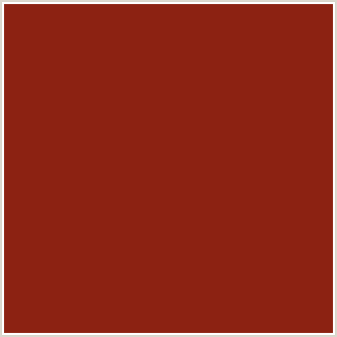 8C2212 Hex Color Image (RED, TAMARILLO)