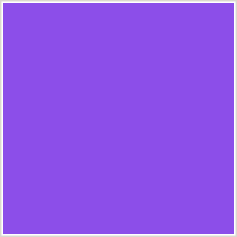 8C4EE9 Hex Color Image (BLUE VIOLET, MEDIUM PURPLE)