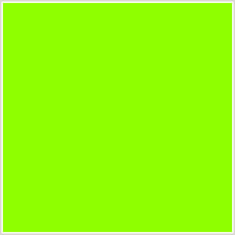 8DFF00 Hex Color Image (CHARTREUSE, GREEN YELLOW, LIME, LIME GREEN)