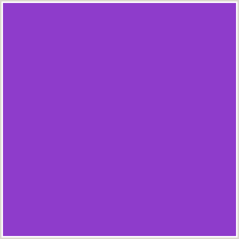 8E3CCB Hex Color Image (PURPLE HEART, VIOLET BLUE)