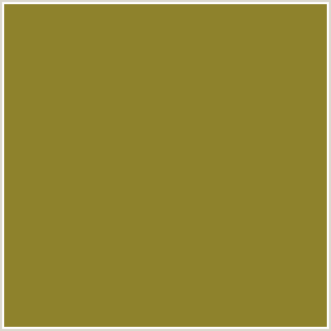 8E822C Hex Color Image (WASABI, YELLOW)