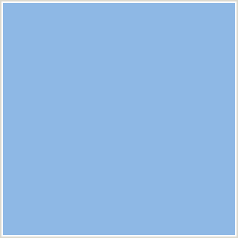 8EB8E5 Hex Color Image (BLUE, CORNFLOWER)