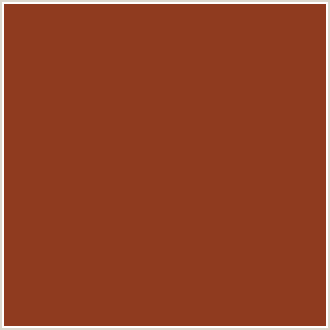 8F3B1F Hex Color Image (CUMIN, RED ORANGE)