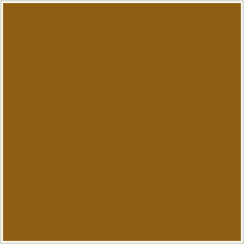 8F5E14 Hex Color Image (HAWAIIAN TAN, ORANGE)