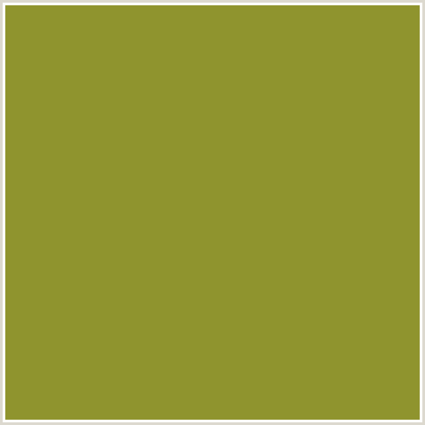 8F942E Hex Color Image (OLIVE, WASABI, YELLOW GREEN)