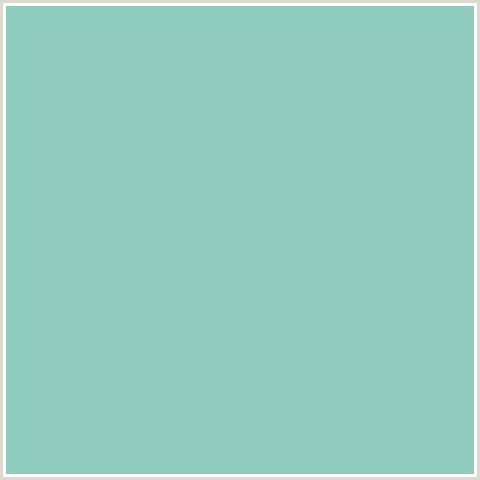 8FCCBD Hex Color Image (BLUE GREEN, MONTE CARLO)