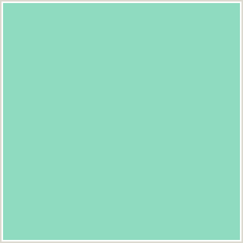 8FDBC0 Hex Color Image (ALGAE GREEN, GREEN BLUE)