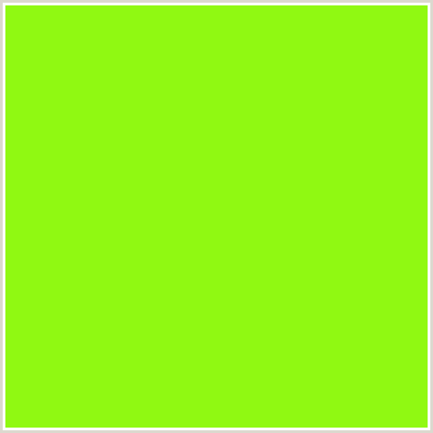 90F912 Hex Color Image (CHARTREUSE, GREEN YELLOW, LIME, LIME GREEN)
