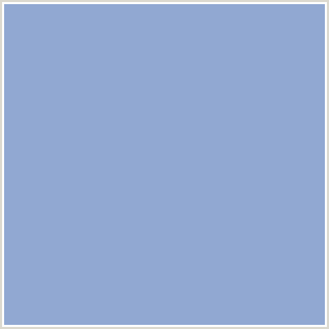 91A8D2 Hex Color Image (BLUE, POLO BLUE)