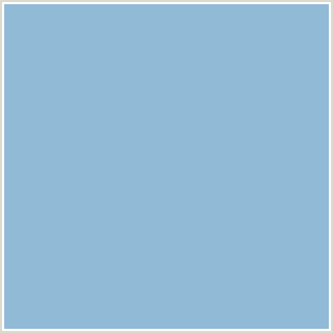 91BAD6 Hex Color Image (BLUE, HALF BAKED)