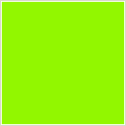92F700 Hex Color Image (CHARTREUSE, GREEN YELLOW, LIME, LIME GREEN)