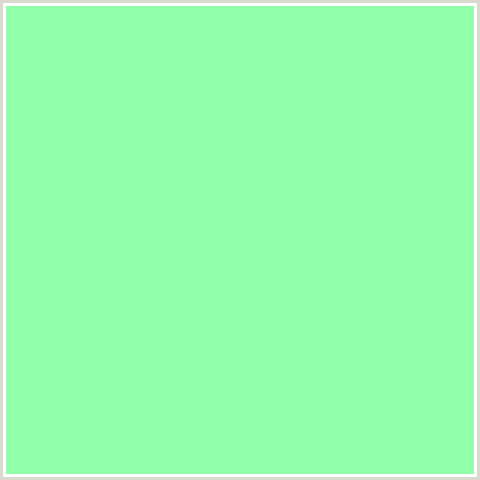 92FFA9 Hex Color Image (GREEN, MINT GREEN)