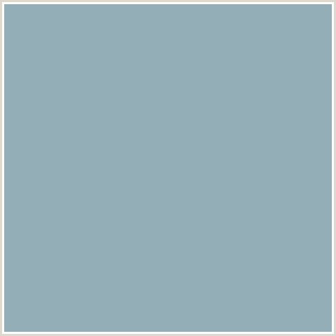 94AEB7 Hex Color Image (GULL GRAY, LIGHT BLUE)