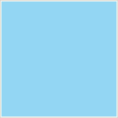 94D6F2 Hex Color Image (BABY BLUE, JORDY BLUE, LIGHT BLUE)