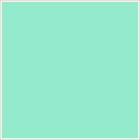 94EACC Hex Color Image (GREEN BLUE, RIPTIDE)