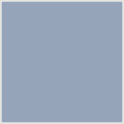 95A4B9 Hex Color Image (BLUE, GULL GRAY)