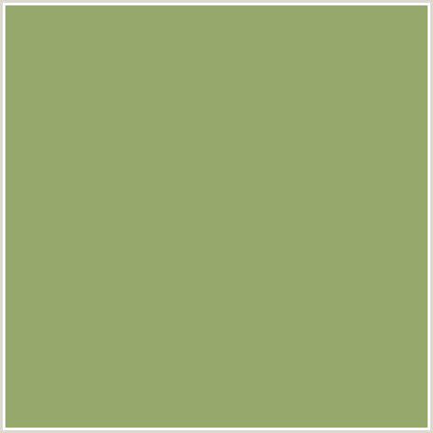 96A96B Hex Color Image (GREEN SMOKE, GREEN YELLOW)