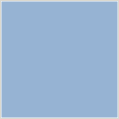 96B3D3 Hex Color Image (BLUE, POLO BLUE)