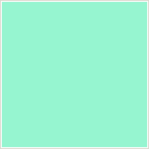 96F5D0 Hex Color Image (GREEN BLUE, ICE COLD, MINT)