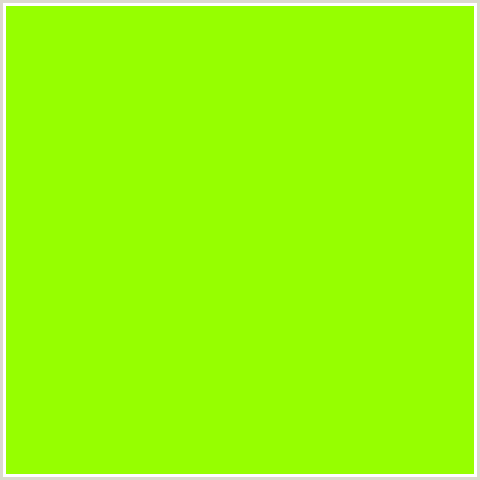 96FF00 Hex Color Image (CHARTREUSE, GREEN YELLOW, LIME, LIME GREEN)