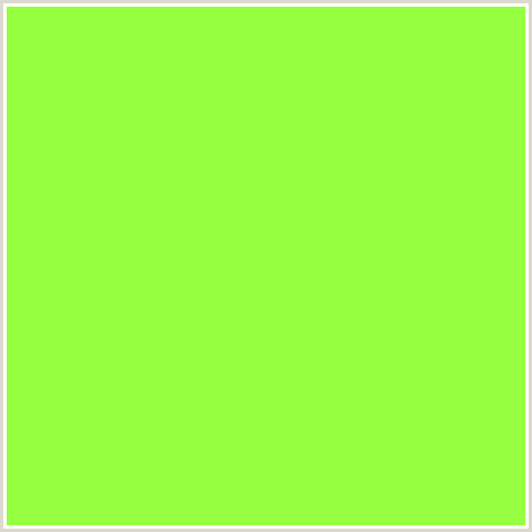 96FF40 Hex Color Image (GREEN, GREEN YELLOW)