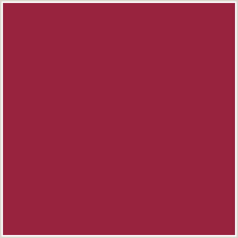 97233F Hex Color Image (MEXICAN RED, RED)