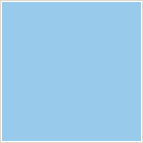 98CAEB Hex Color Image (BLUE, CORNFLOWER)