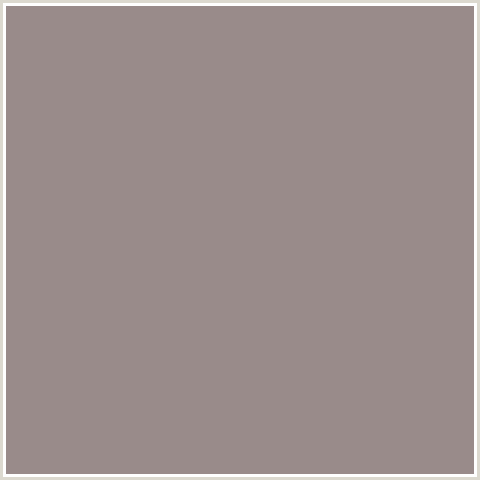 998B8A Hex Color Image (DUSTY GRAY, RED)
