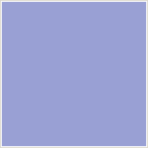 99A0D4 Hex Color Image (BLUE, WISTFUL)