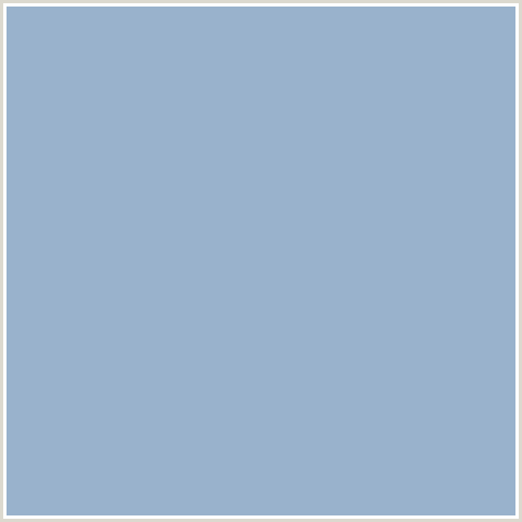 99B2CC Hex Color Image (BLUE, ROCK BLUE)