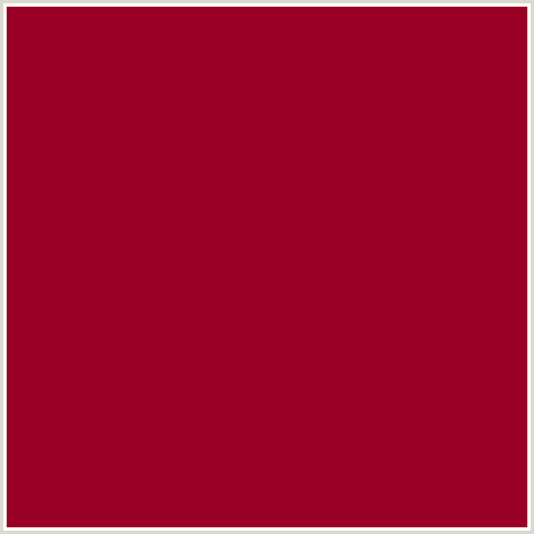 9A0026 Hex Color Image (BURGUNDY, RED)