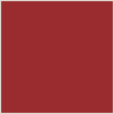 9A2B2E Hex Color Image (RED, STILETTO)