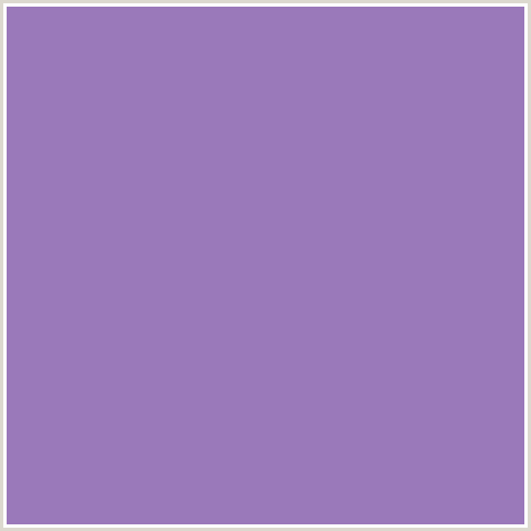 9A79BA Hex Color Image (VIOLET BLUE)