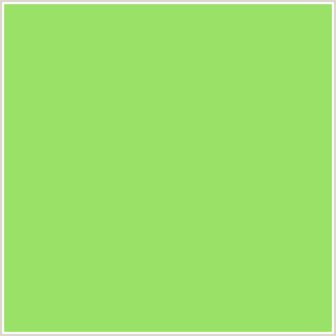 9AE167 Hex Color Image (CONIFER, GREEN)